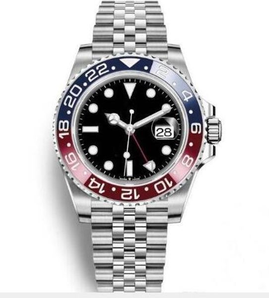 

Горячие продажи роскошные мужские наручные часы синий черный керамический безел