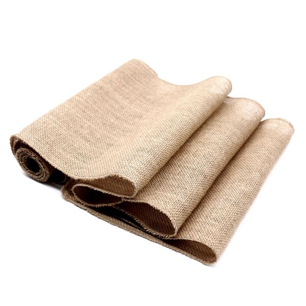 

natural jute vintage table runner modern hessian rustic country wedding decors home party diy decor christmas table runners table runner