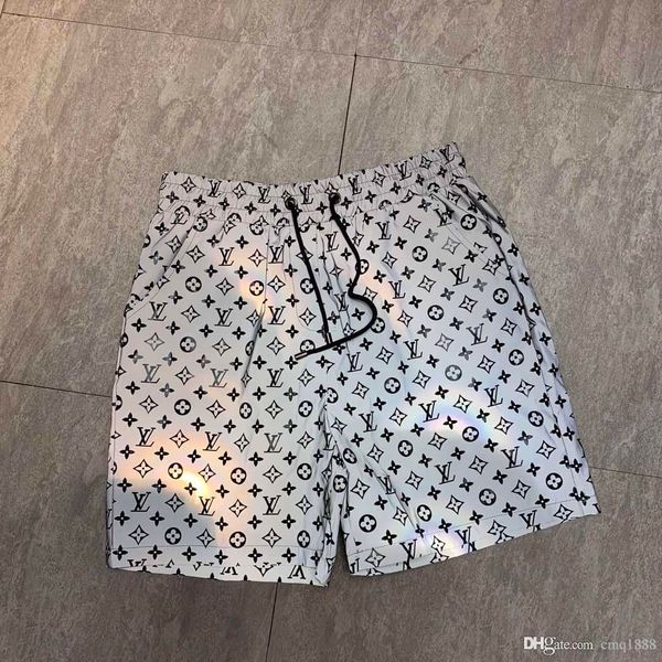 

2019 brand man quick drying men shorts beach pants men shorts swimwear bermuda male letter surf life m-3xl, White;black