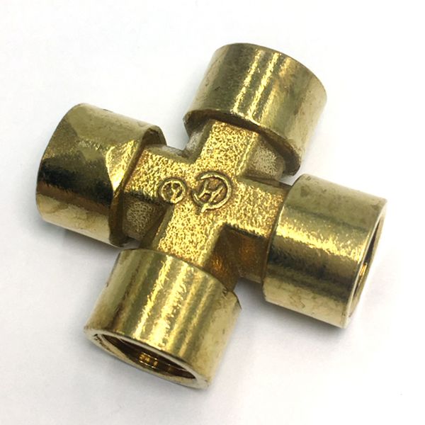 

thicken full brass 4 way male female cross connector fittings