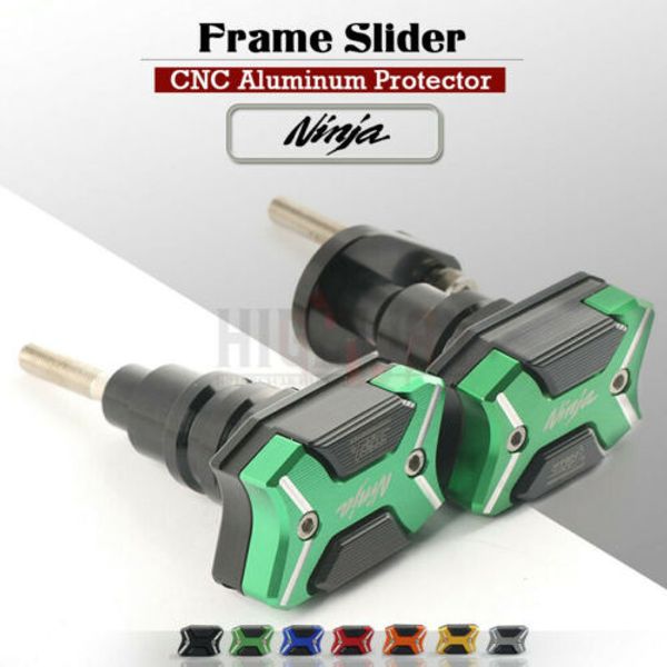 

h design fairing frame slider guard falling protection anti crash pad protector for ninja zx-6r 636 2007-08