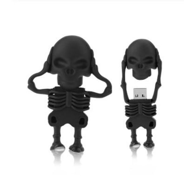 

cool skull skeleton headsgrim reaper the death ghost usb flash drive real 32gb 16gb 64gb 128gb zombies memory stick u disk uk0001