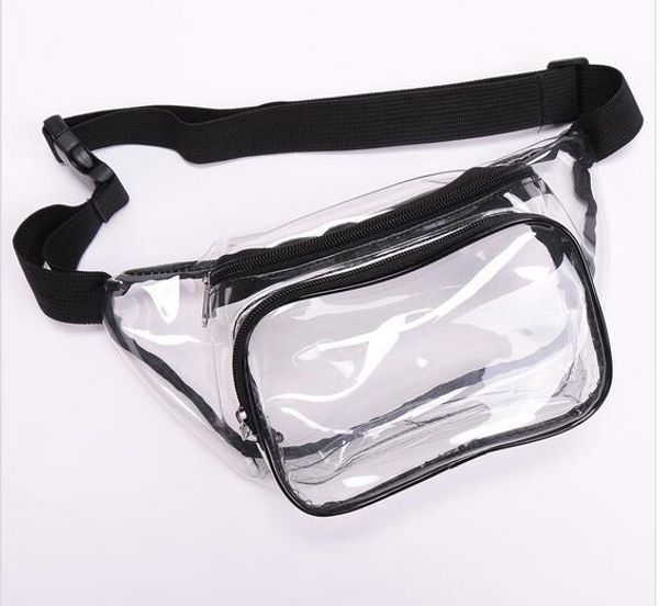 

бесплатная доставка 19 fanny pack, регулируемая талии сумка withextra внешнего карман, прозрачный мешок с сильной молнией, для футбольного с, Black;white