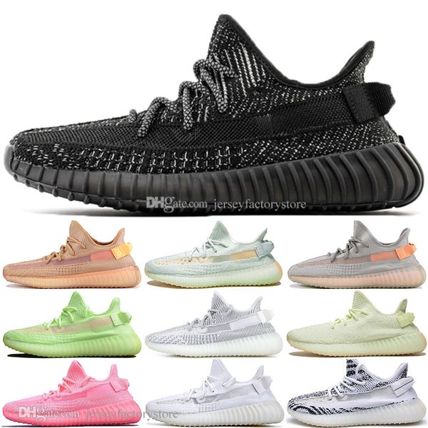 

Лучшее Качество Kanye West Clay V2 Статический Отражающий GID Glow In The Dark Мужские Кроссовки Гиперпространство True Form Женщины Спортивные Дизайнерские Кроссовки