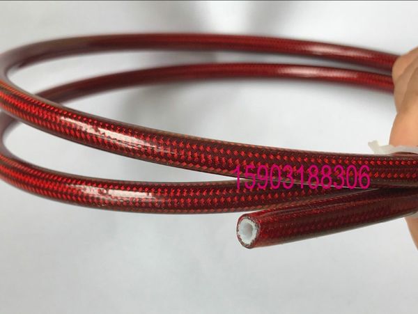 

an3-id-1/8" braided-ptfe-brake-hose-motorcycle--line-pu-coating 5m
