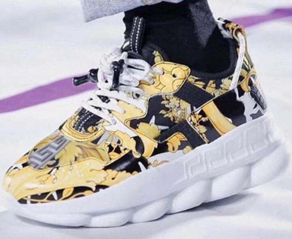 

lates new chain reaction designer casual shoes brand mens designer casual shoes trainers sneakers lightweight chain-linked designer shoe 604, Black