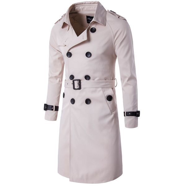 

achoy beauty lady lightweight hooded raincoat outdoor loose waterproof jacket men's trench coat 2019 spring new european and ame, Tan;black