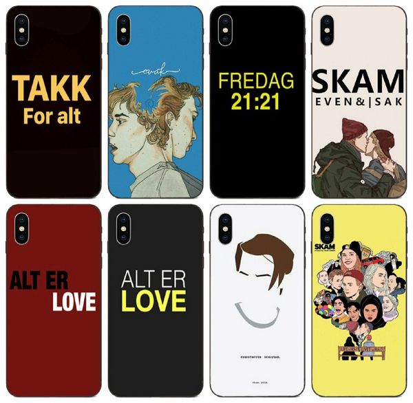 

tongtrade] norwegian skam isak and even 21 case for iphone x xs max 11 pro 8 7 6s 6p 5s 5p samsung a8 plus honor v9 play redmi note 4x case