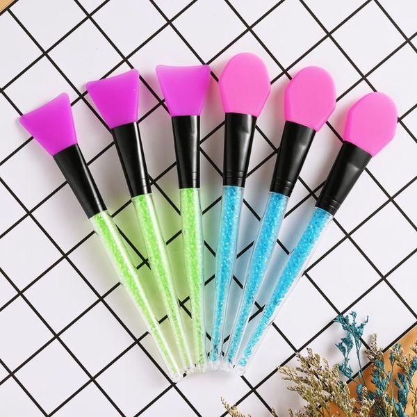 

soft silicone mask brushes diy mud mixing facial foundation brush women face cosmetic skin care makeup tool facial mask brush