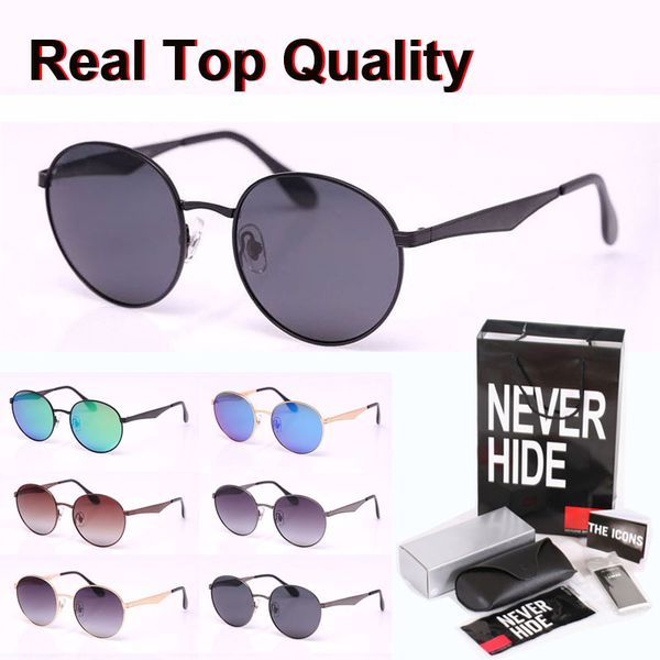 

9 цветов верхнего качества поляризованные 3537 солнцезащитные очки мужчины женщины brand design солнцезащитные очки polaroid объектива с ори, White;black