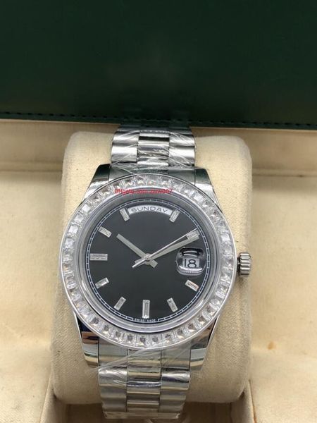 

3 стиль завод поставщик сапфировые наручные часы азия 2813 механизм с автоподзаводом 116334 41 мм полный бриллиантовый безель мужские мужски, Slivery;brown