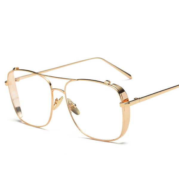 

fashion glasses clear lens glasses men glasses sunglasses women 2019 new fashion street street sunglasses 3 color, White;black