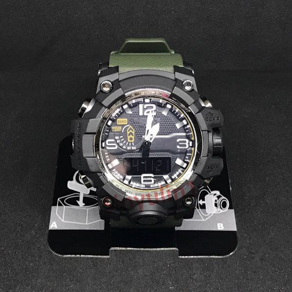 

brand men's sports digital wristwatch sport reloj hombre army military chronograph watch shock 2019 mens relogio masculino casual hours, Slivery;brown