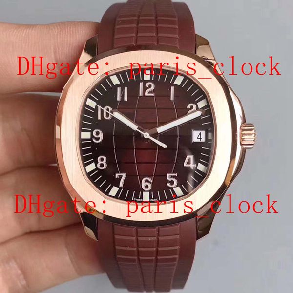 

Luxury male 324 c core 40mm ultra thin 9 5mm apphire cry tal gla brown urface 316l18k teel ca e natural rubber belt men watch