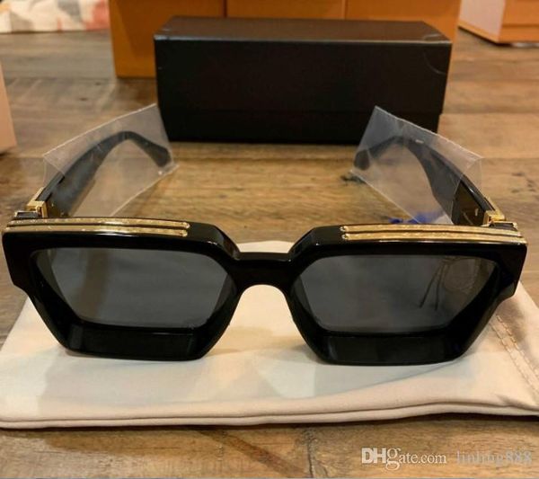

men women fashion brand millionaire sunglasses black oversized square frame evidence sunglasses quality luxury with original boxes polarized