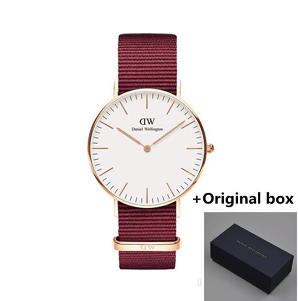 

2019 new daniel wellington watche men luxury brand dw watche nylon trap montre femme 40mm men women 36mm quartz watch relogio
