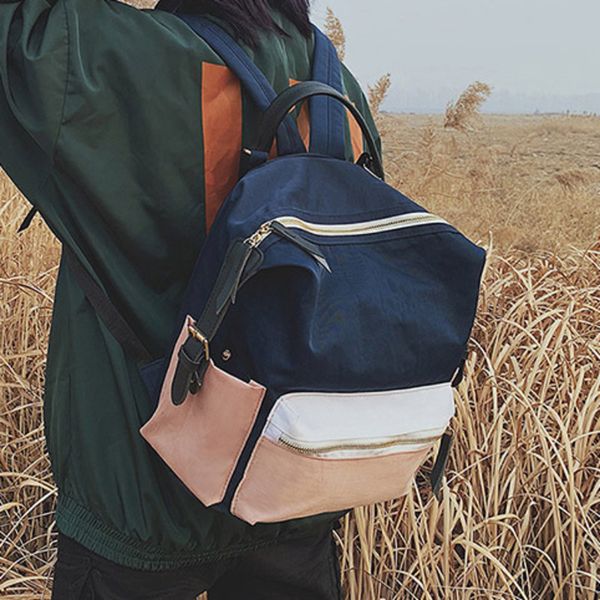 

female school bags for teenage girls 2020 nylon personality backpack women mochilas sac a dos ladie laprucksack men bag pack