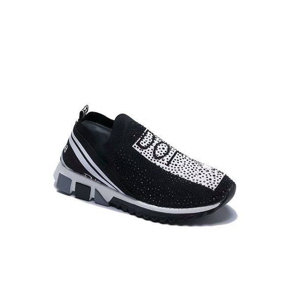 

2019 new classic dolce & gab men or women designers mixed colors casual man runner trainers sneaker 01, Black
