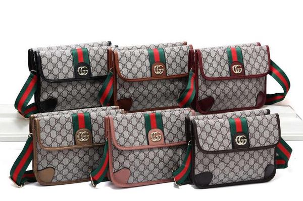 

new men's and women's shoulder bag canvas leather designer crossbody bag famous travel package poor square bag briefcase crossbody