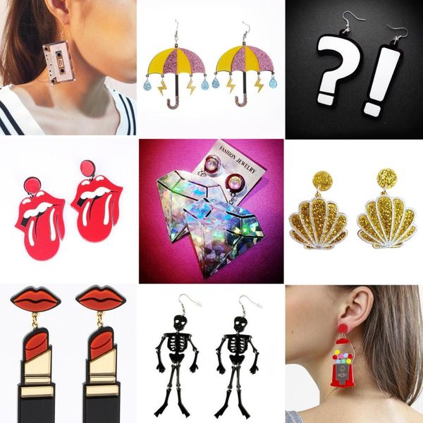 

earrings for women kelly earrings fashion charm eardrop hip hop girls gift cute sweet heart exaggeration special creativity, Silver