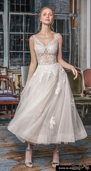 compre 2019 summer a line vestidos de novia cortos encaje apliques