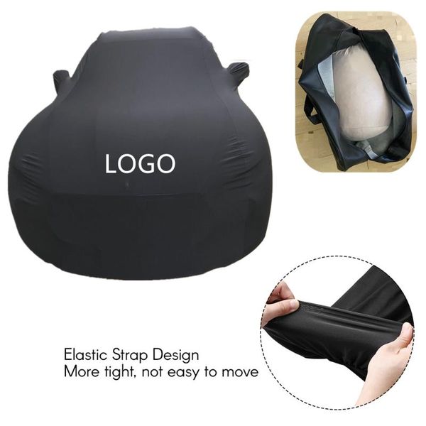 

car cover sunproof windproof dustproof scratch resistant uv protection durable stretch fabric customized for print