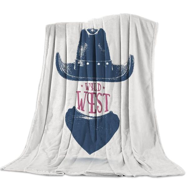 

cowboy hat western throw одеяло покрывало soft fleece blanket воздуха / диван / постельное белье зима простыня