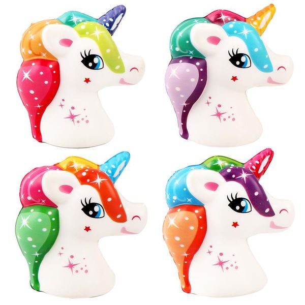 

lowprice 2019 est printing unicorn horse head kawaii squishy slow rebound cute squishies squeeze decompression toys cell phone straps