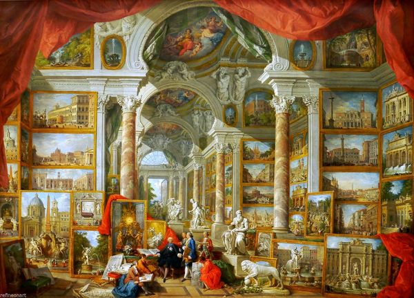 

giovanni paolo panini gallery of views of modern rome giclee canvas print home wall art oil painting on canvas wall art canvas pictures 31