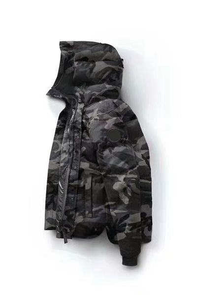 

fashion classic mens jacket canada goosedown luxury high end boutique parka jacket riding climbing sport coat short casual wild top, Black