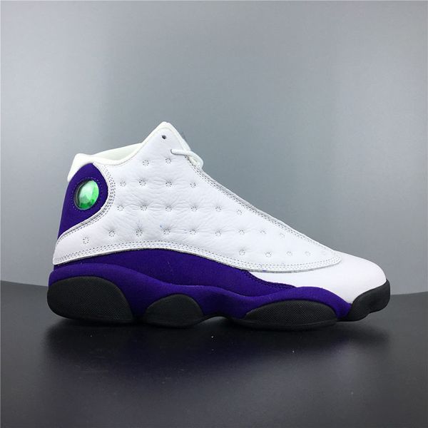 

updated 13s lakers rivals white purple basketball shoes men history of flight sports sneakers with box