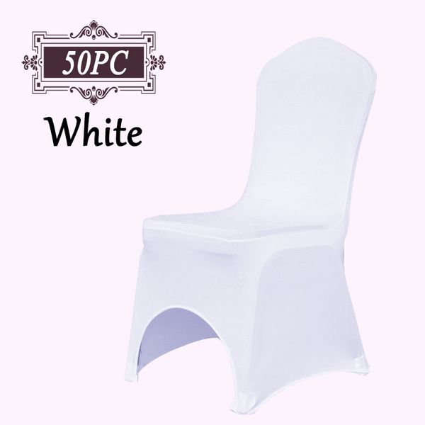 

1lot/50 pcs universal stretch polyester spandex lycra chair covers for wedding banquet l event decoration party accessories