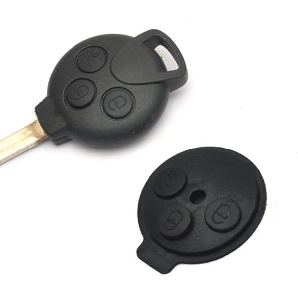 

Для Smart fortwo 2009 2010 2011 2012 2013 2014 Резиновая трехкнопочная замена ключа автомобильного