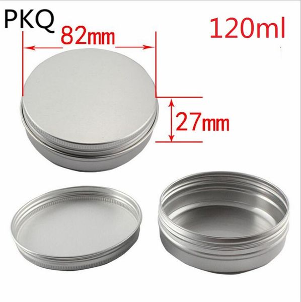 

60pcs empty containers 200ml/150ml/120ml empty foil jars cosmetic jars aluminium containers for cosmetics aluminum makeup case