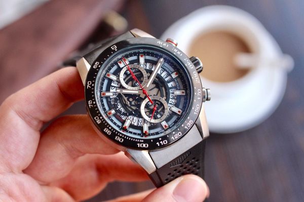 

wristwatches men's watch design quartz movement 45*15mm ventilation tape strap exquisite gift for men, Slivery;brown