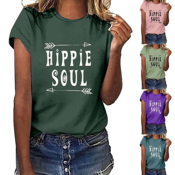 

plus size s-xxxl harajuku summer t shirt women new arrivals hippie soul printed t-shirt woman tee casual t-shirts#p30, White