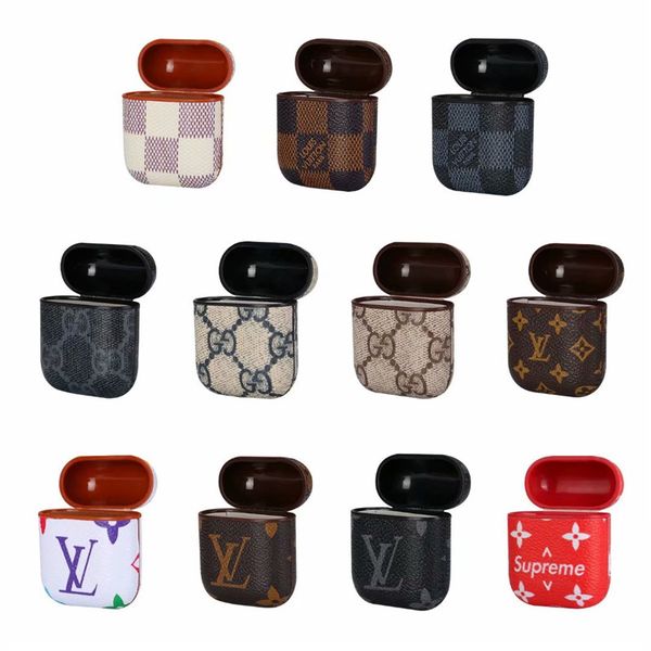 

For airpod protective ca e de igner leather hol ter bluetooth earphone fa hion hook cla p keychain anti lo t headphone hell dhl hip