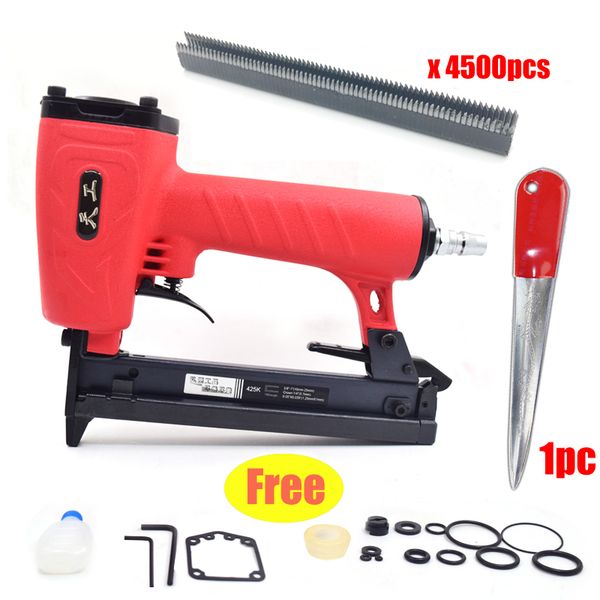

hytian gong 425k air nailer stapler gun pneumatic u shaped gun for rattan alumium metal pole furniture 410k 413k staples