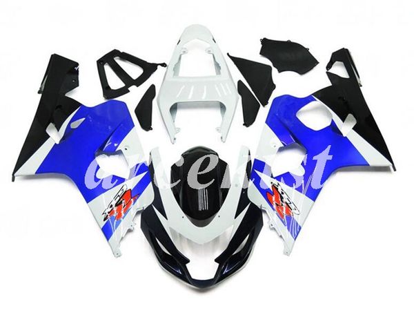 

4 подарки новый abs для мотоциклов обтекатели комплекты подходят для suzuki gsx-r600 gsx-r750 600 750 k4 2004 2005 04 05 cool blue белый