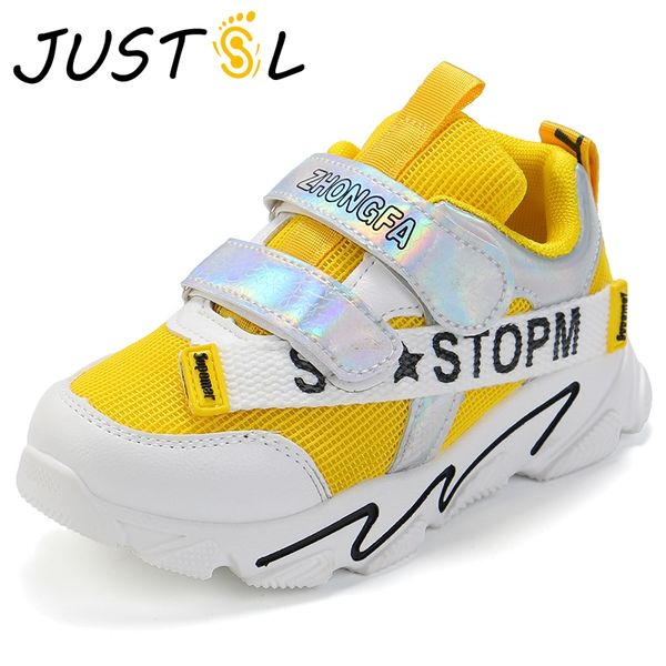 

justsl girls boys mesh breathable running shoes autumn winter child student fashion sneakers kids casual shoes size 26-37, Black;grey