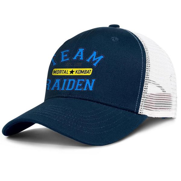 

mortal kombat for men and women adjustable trucker meshcap designer cool team unique baseballhats logo klassic logo cool kombat_logo 11, Blue;gray