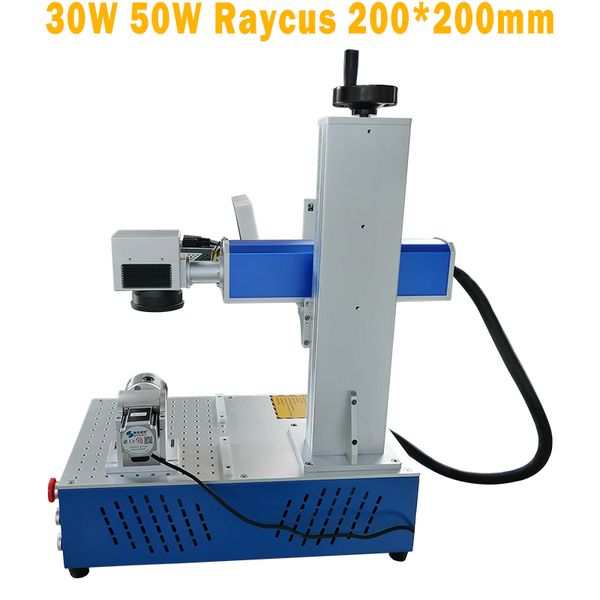 

2019 new industry 220v machine fiber metal laser engraving 30w 20w raycus fiber laser marking machine
