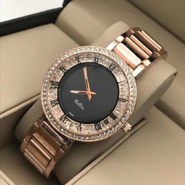 

womens watches luxury watches diamond watch girl fashion rose gold quartz watch female watches wholesale, Slivery;brown