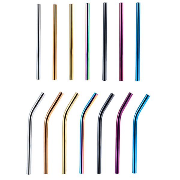 

stainless steel straws 304 food grade bent straight straw drinking straws milk tea shop coffee shop reusable strawt2i5282