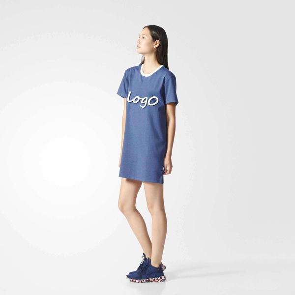 

Designer Womens Dresses with Letter Printed 2020 New Arrival Blue Color T Shirt Dresses Casual Brand L0g0 Tee Dress Size M-2XL YF20432 11