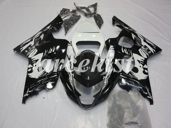 

4 подарки новый abs мотоцикл обтекатели комплекты подходят для suzuki gsx-r600 gsx-r750 600 750 k4 2004 2005 04 05 холодный черный белый