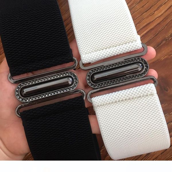 

ifendei wide belts for women white elastic belt for dress adjustable red cummerbunds skirts party black 6cm wide waistband, Black;brown