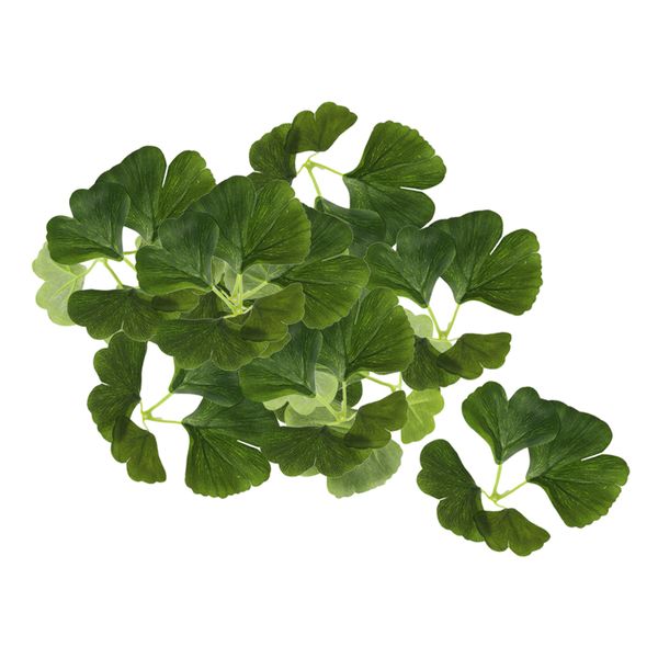 

30 pieces artificial leaves silk ginkgo leaf diy craft