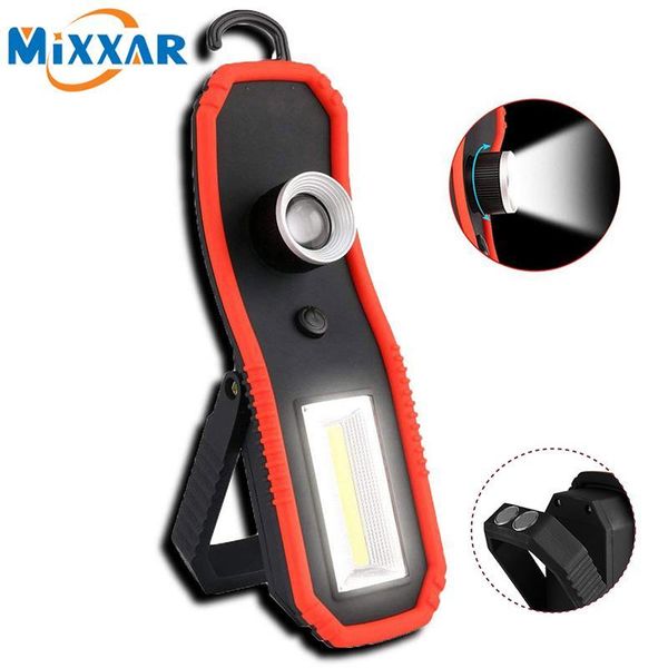 

zk20 portable led work outdoor magnetic camping working light built-in battery dropshipping rechargeable torch lamp