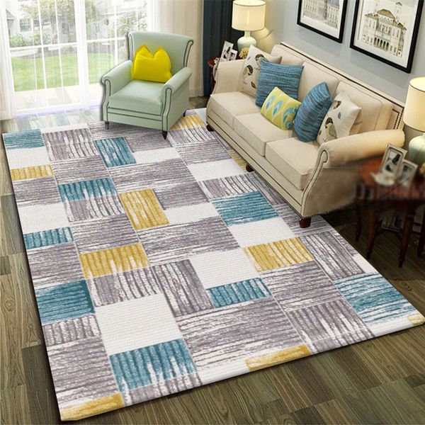 

nordic style gray striped large size carpets for living room bedroom area rugs kids room rug modern home decorative soft carpets